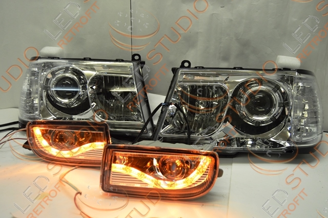Биксеноновые фары Toyota Land Cruiser 100 98 -